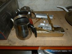 Two Hydraulic Door Closers and Three Stainless Ste