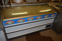 Display Freezer with Smoked Glass Lid