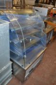 Stainless Steel & Curved Glass Refrigerated Displ