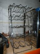 Chrome 15 Bottle Wine Rack