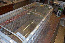 Commercial Display Freezer with Sliding Curved Lid