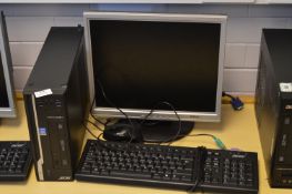 *Acer Desktop Computer with Window 7 OS, Monitor,