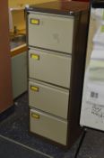 *Four Drawer Foolscap Filing Cabinet (Coffee & Cre