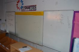 *Two Wall Mounted Dry Wipe Noticeboards