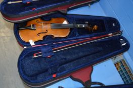 *Half Size School Violin with Bow in Carry Case