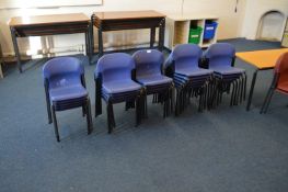 *Twenty Blue Stackable Children's Chairs (Blue)