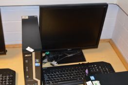 *Acer Desktop Computer with Window 7 OS, Monitor,