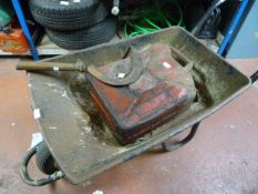 Wheelbarrow, Jerry Can and Sycle