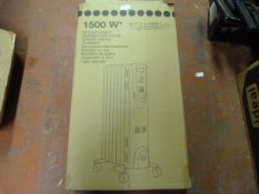1500W Oil Filled Radiator