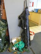 Three Fresh Water Fishing Rods, Reel, Accessories,