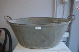 Galvanized Metal Wash Tub