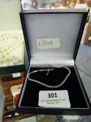 18cT White Gold Tennis Bracelet set with 2cT Diamo