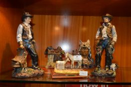 Collection of American Cowboy & Indian Figures