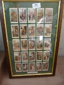 Framed Player Cigarette Cards 