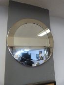 Circular Framed Wall Mirror