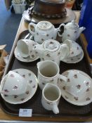 Dunn Bennett & Co Rose Patterned Tea Service