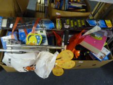 Two Boxes Containing DVDs, Bob the Builder Toys, e
