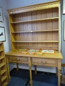 Large Light Oak Welsh Dresser