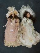 Two Porcelain Dolls