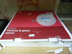 *Chrome & Glass Mirror