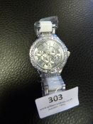 Geneva Ladies Wristwatch set with Stones