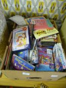Box Containing DVD Films, Colouring Books and CDs