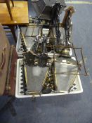 Set of Four Exterior Wall Lights with Brackets and