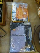 Extra Large Rain Jacket and Waterproof Trousers