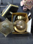 Three Brass Exterior Lights