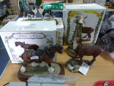 Four Leonardo Collection Figurines