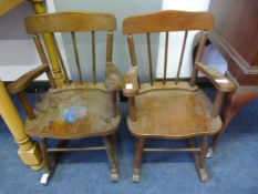 Pair of Children's Rocking Chairs
