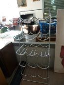 Chrome 15 Bottle Wine Rack