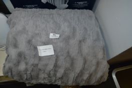 *Faux Fur Reversible Throw