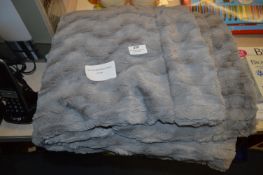 *Faux Fur Reversible Throw