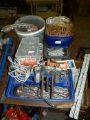 Six Boxes of Assorted Galvanised and Other Round W