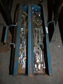 Blue Metal Toolbox Containing Assorted Combination