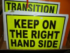 Box of Assorted Sport Event Signs