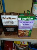 5L of Silicone Sealer and 5L of Woodworm Killer