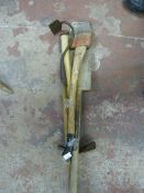 Bundle of Tools; Azd Felling Axe, Garden Hoe and a