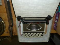 Portable Typewriter in Carry Case
