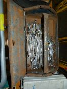 Blue Metal Toolbox Containing Combination and Othe