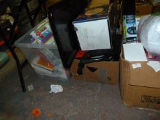 Three Boxes of Assorted Giftware, Stationery, Mirr