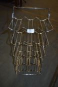 Chrome Fifteen Bottle Wine Rack