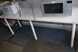 White Melamine Rectangular Desk