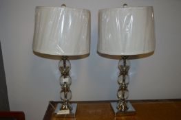 *Crystal Table Lamp 2pk