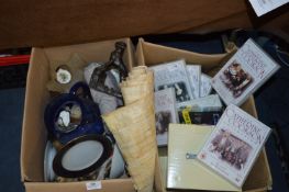 Two Boxes Containing Hawthorn Village Ornaments, C