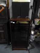 Mahogany Hi Fi Unit Containing Techniques Separate