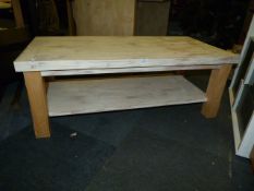 Shabby Chic Rectangular Occasional Table with Unde