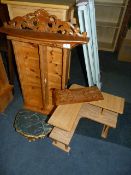 Collection of Pine, Onyx and Other Shelves