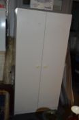 White Two Door Wardrobe